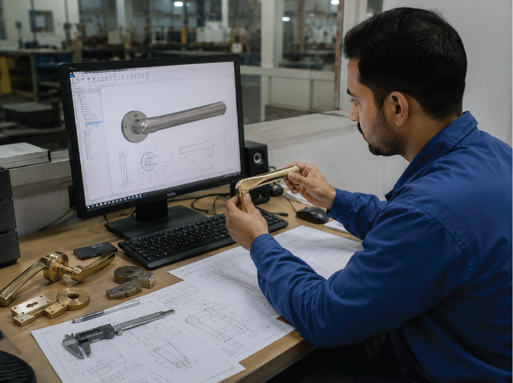 In-house engineers using SolidWorks and AutoCAD for tooling and product development at IIHL